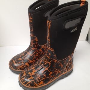 Bogs waterproof boys rainboots youth size 2